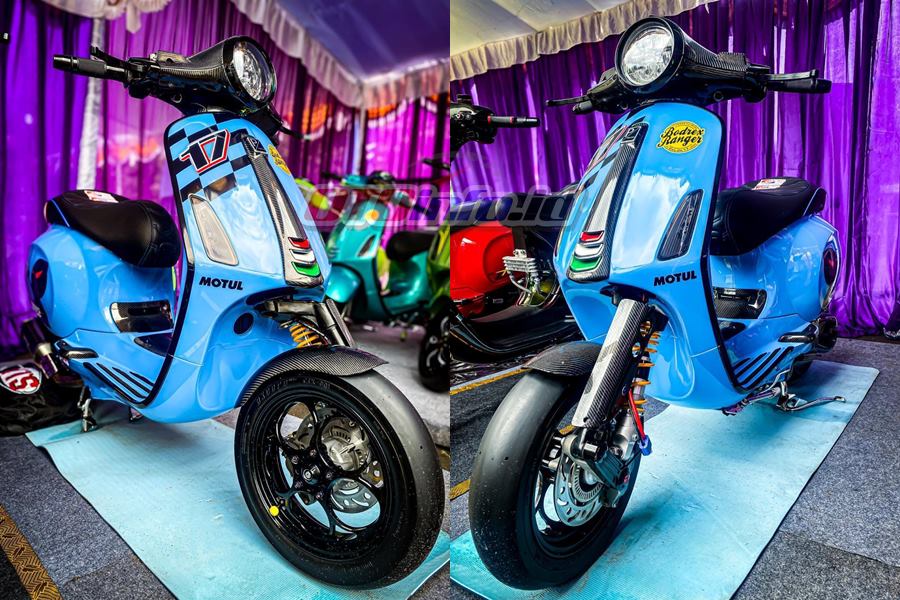 Modifikasi Vespa Matic (Bali): Street Racing Rp 115 Juta, Tampil Maco