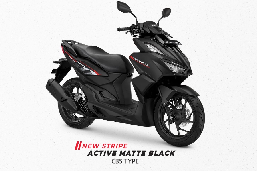 Vario 160 Active Matte Black. Photo by astrahonda.com