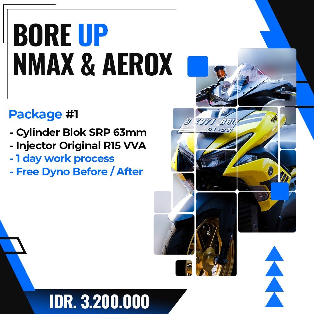 Maksimalkan Performa Berkendara dengan Paket Bore Up USR untuk Nmax, Aerox, PCX, dan Vario! 1