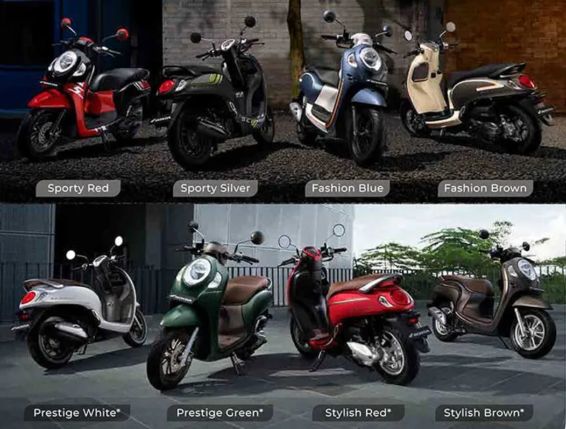 Honda Scoopy Motor Matic Retro yang Irit dan Stylish