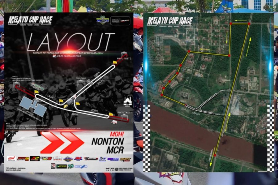 Lay-out Sirkuit Melayu Cup Race 2024 Round-1
