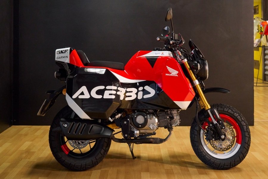 Acerbis AC50: Modifikasi Honda Monkey dengan Tangki 108 Liter, Suzuki Thunder Gigit Jari
