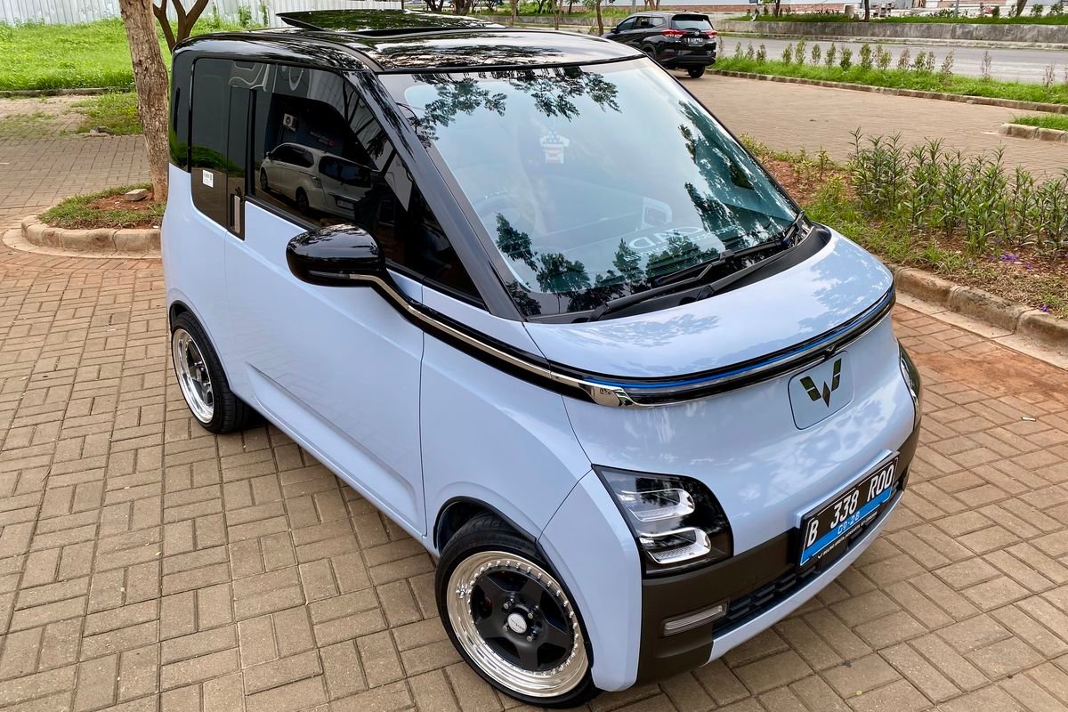 Modifikasi Wuling Air EV Gaya Stance Dengan Sunroof, Apakah Anda Berani