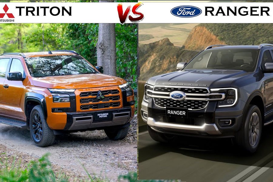 Perbandingan Mitsubishi Triton 2024 vs Ford Ranger 2023