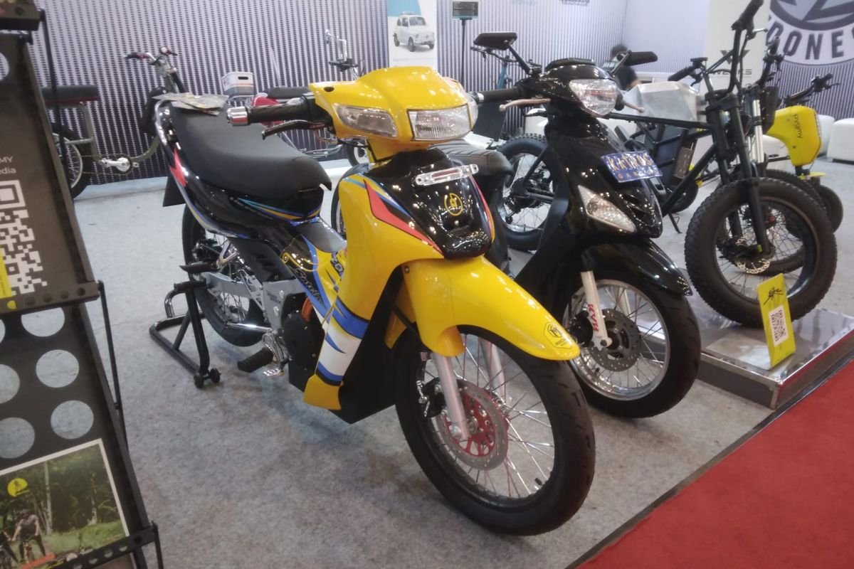 Suzuki Satria Lumba Tanpa Knalpot, Transformasi Menjadi Motor Listrik di GIIAS 2022