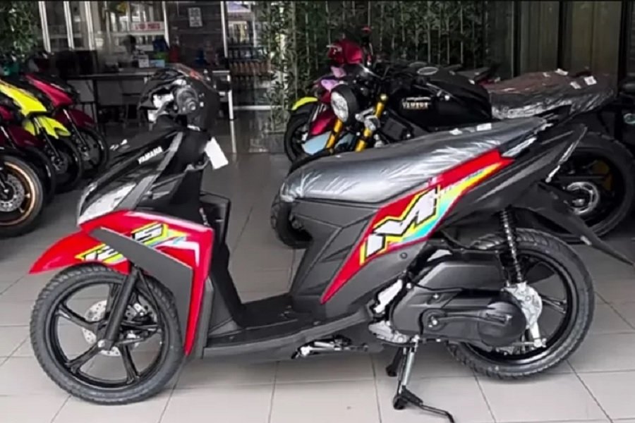 Wow! Yamaha Mio M3 125 2024 Skutik Ganteng dengan Desain Serba Runcing, Warna Merah Hitam Memikat Hati!