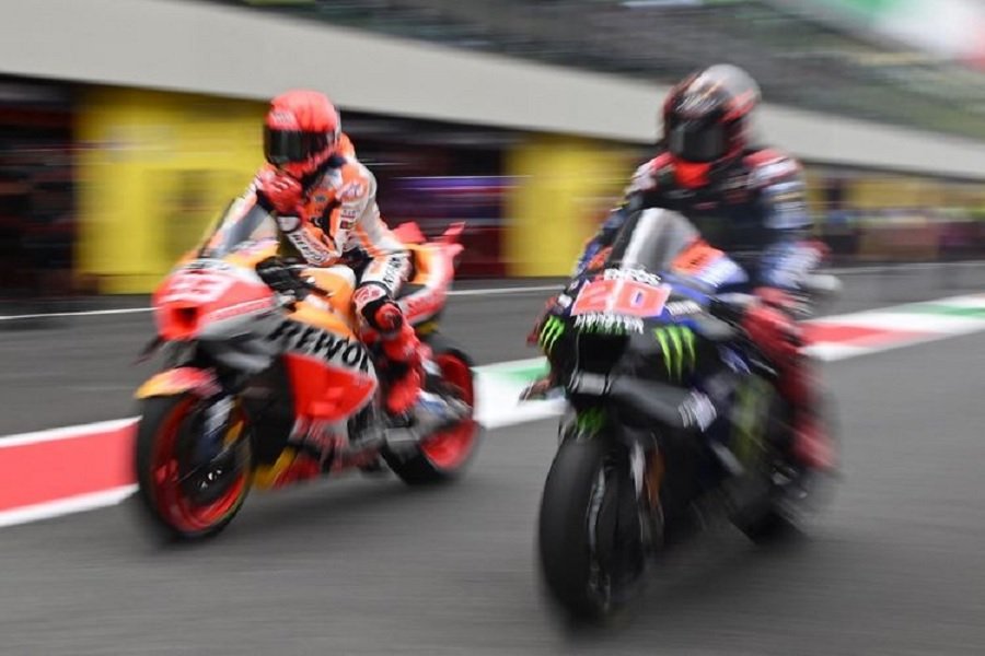 Aksi Jahanam Marc Marquez di Le Mans Bagnaia Terjebak Perang Mental, Trauma