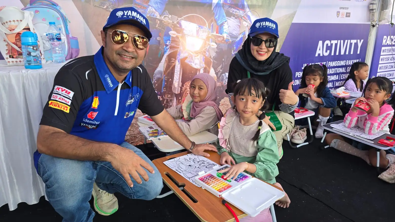 Seru Banget! Yamaha Enduro Challenge Sintang Ada Lomba Mewarnai Buat Anak-Anak Juga, Lho!