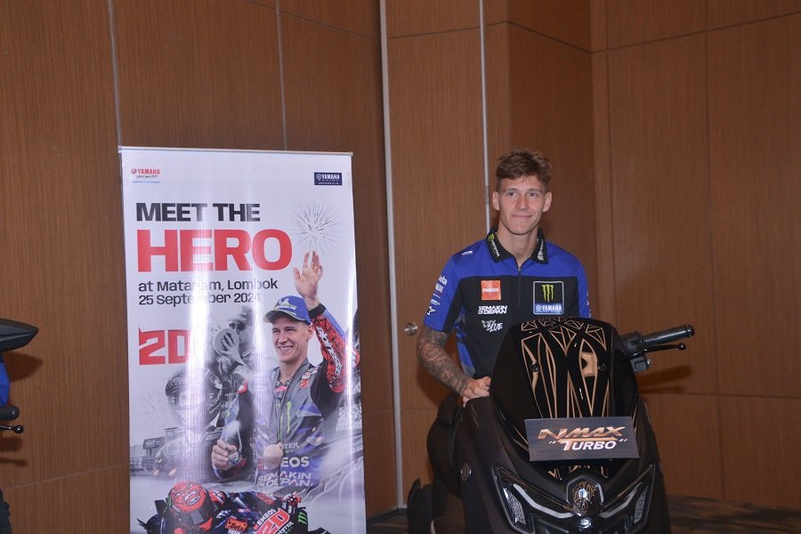 Meet & Greet Eksklusif! Fabio Quartararo Ajak Fans Yamaha City Touring di Mataram Pakai XMAX!