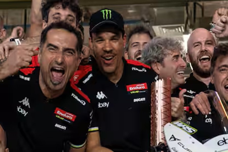 Franco Morbidelli Naik Podium