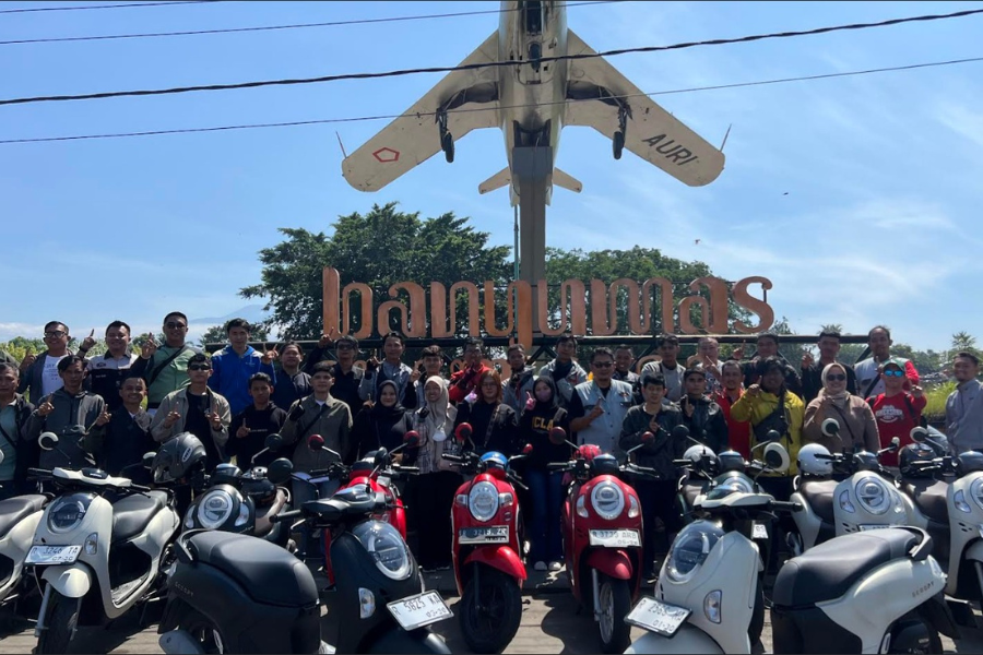Kreativitas dan Solidaritas Bikers Honda Scoopy Bersatu di Banyumas! Ada Lukis Payung hingga City Rolling Bareng!