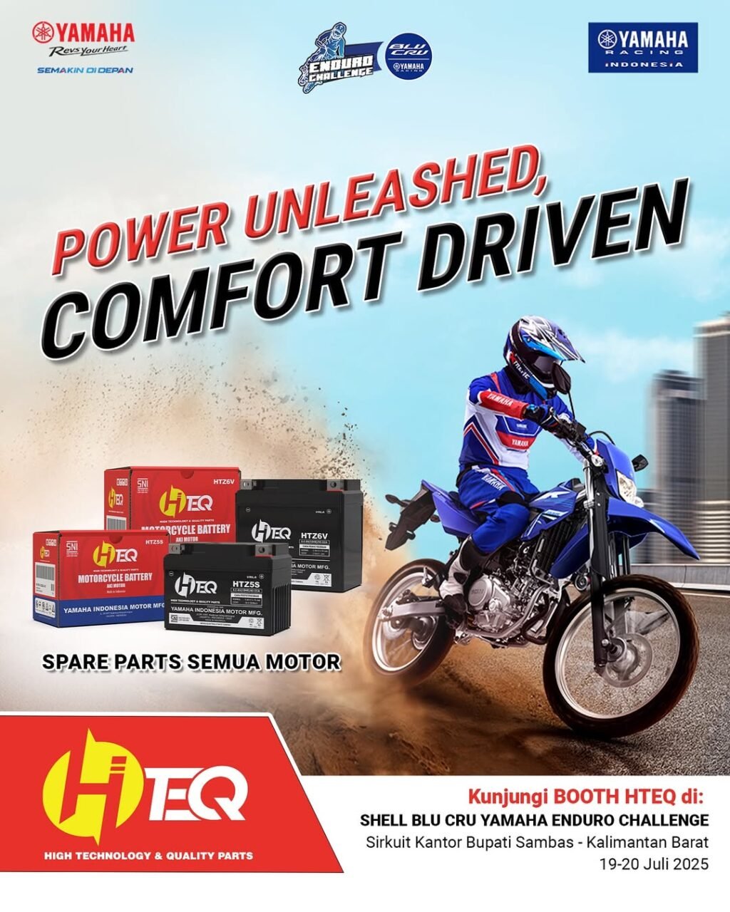HTEQ Siap Guncang YEC Seri 2 Sambas! Sparepart Tangguh Biar Motor Makin Gasspol!