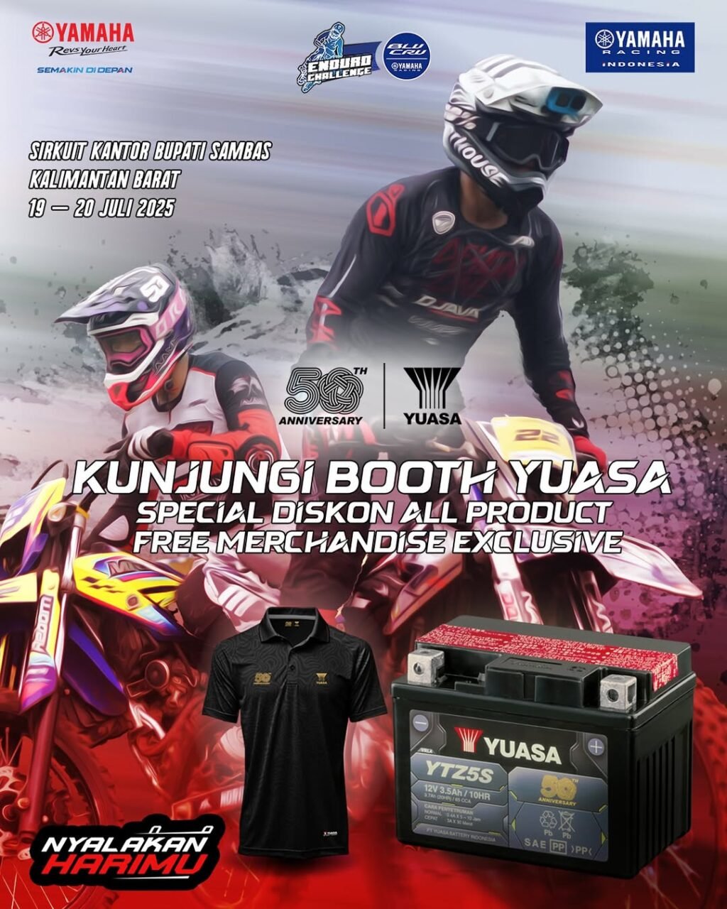 Booth YUASA Siap Kasih Kejutan Seru di YEC Seri 2 Sambas! Energi Baru Buat Kamu yang Datang!
