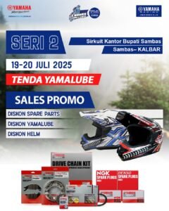 Booth Yamalube Siap Banjir Diskon di YEC Seri 2 Sambas! Spare Parts & Helm Murah, Cuma 2 Hari!
