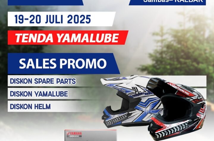 Booth Yamalube Siap Banjir Diskon di YEC Seri 2 Sambas! Spare Parts & Helm Murah, Cuma 2 Hari!