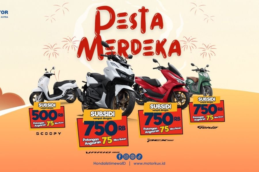 Astra Motor Yogyakarta Meriahkan HUT RI ke-80 dengan Promo Pesta Merdeka, Diskon Besar untuk Motor Honda