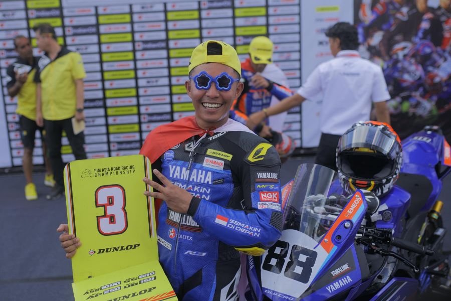 Candra Hermawan meraih podium 3 race 2 kelas AP250 seri 3 ARRC 2025